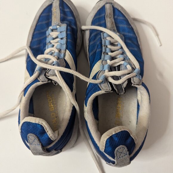 GREAT CONDITION Blue EUC Polo Sport X-67 sneakers Women's Size 6.5 - Picture 13 of 15